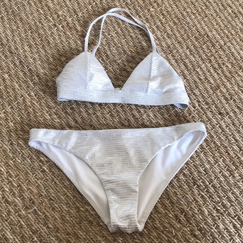 H&M silver bikini